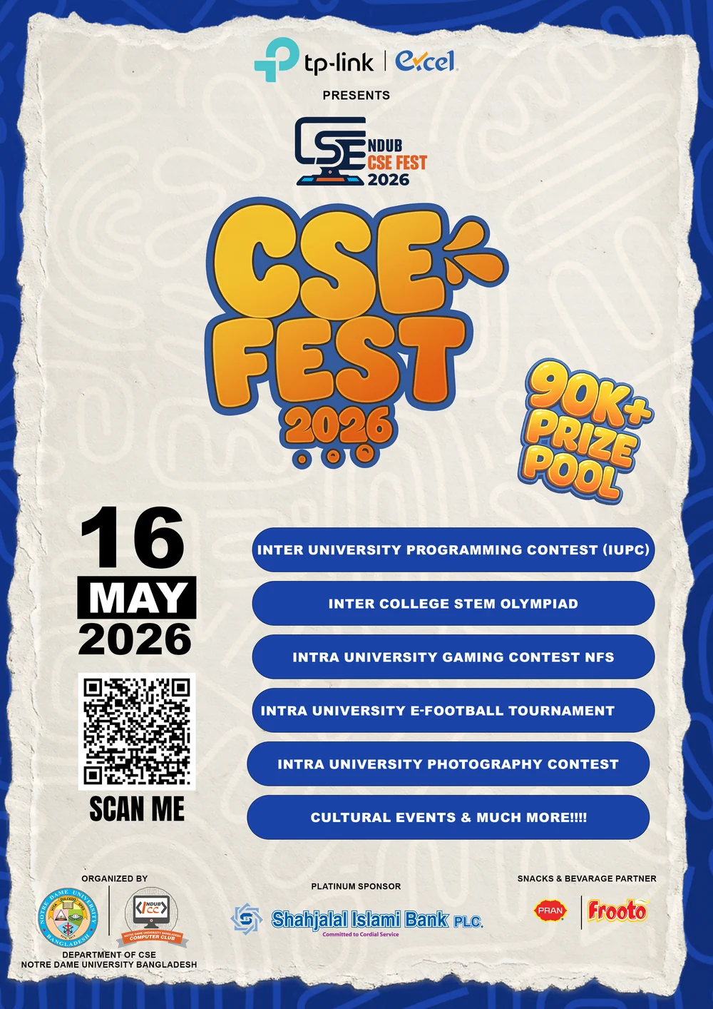 CSE FEST 2026 at Notre Dame University Bangladesh — programming contest, gaming and tech events by NDUBCC